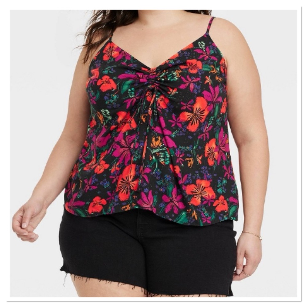 Women’s Plus Size Cinched Tank Top Ava & Viv